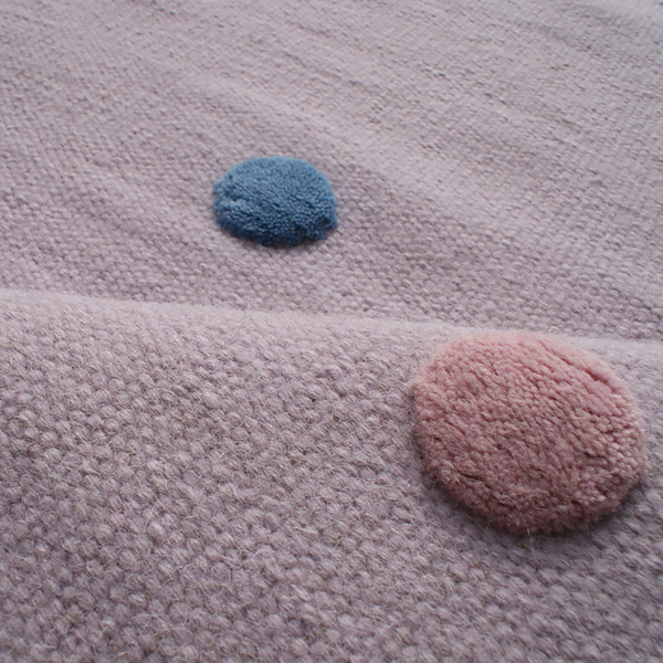 Kinderteppich Colordots - Wolle - Mauve - 160 x 230 cm
