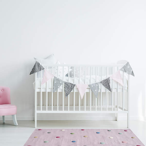 Kinderteppich Colordots - Wolle - Mauve - 160 x 230 cm