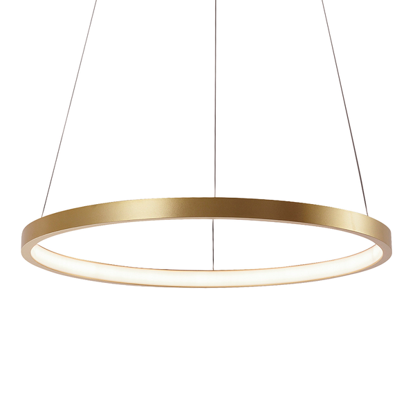 LED-Pendelleuchte Circle I - Gold - 39 x 120 x 39 cm