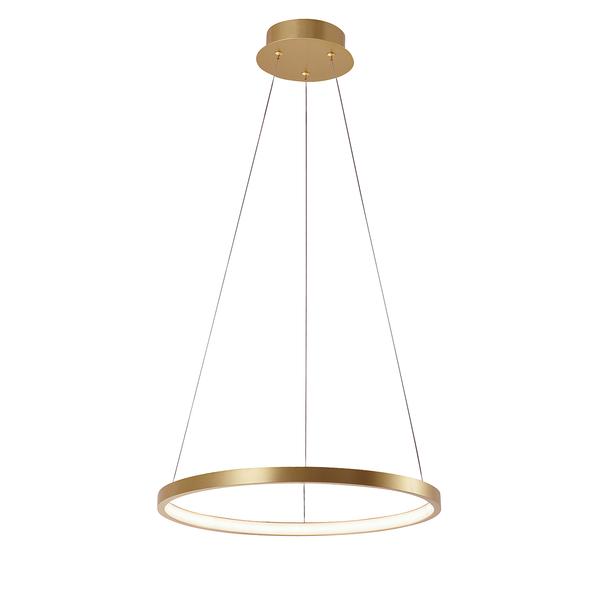 LED-Pendelleuchte Circle I - Gold - 39 x 120 x 39 cm