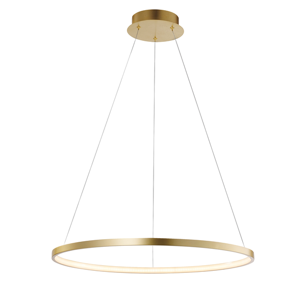 LED-Pendelleuchte Circle I - Gold - 60 x 120 x 60 cm