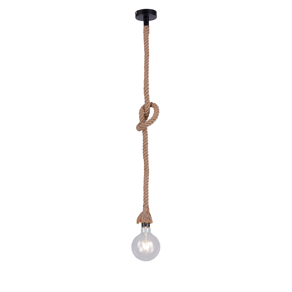 Pendelleuchte Rope I - Naturfaser - 1-flammig