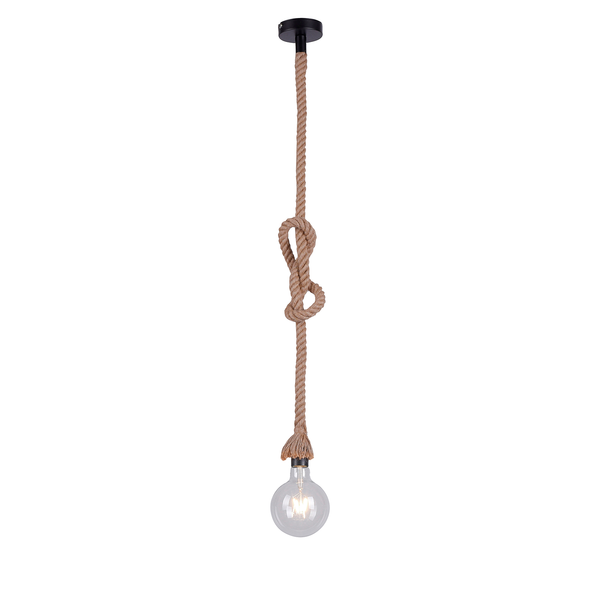 Pendelleuchte Rope I - Naturfaser - 1-flammig