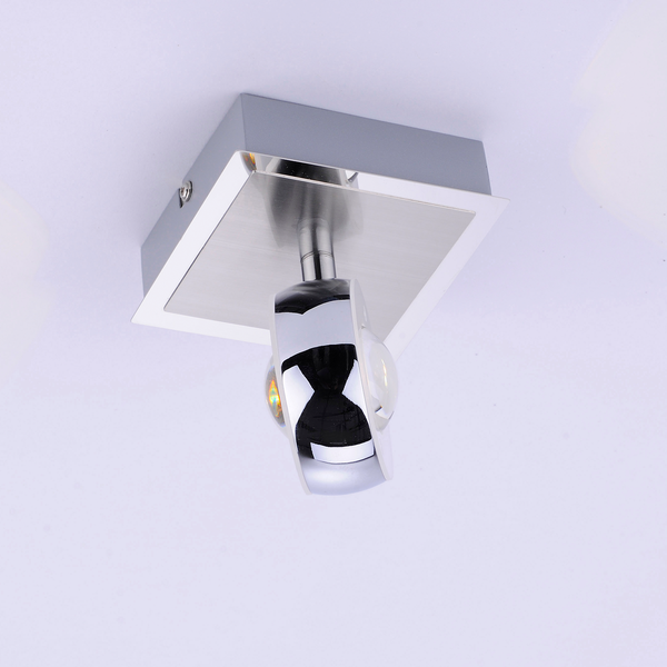 LED-Wandleuchte Opti - Acryl / Eisen - 2-flammig