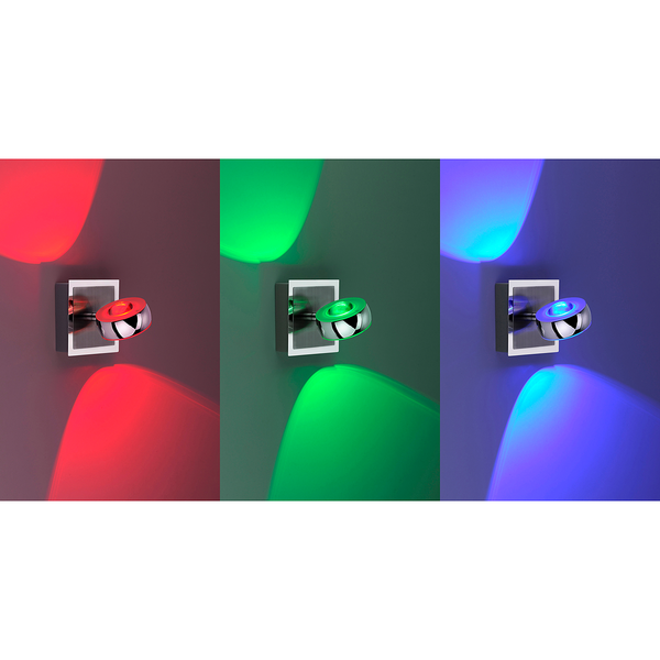 LED-Wandleuchte Opti - Acryl / Eisen - 2-flammig