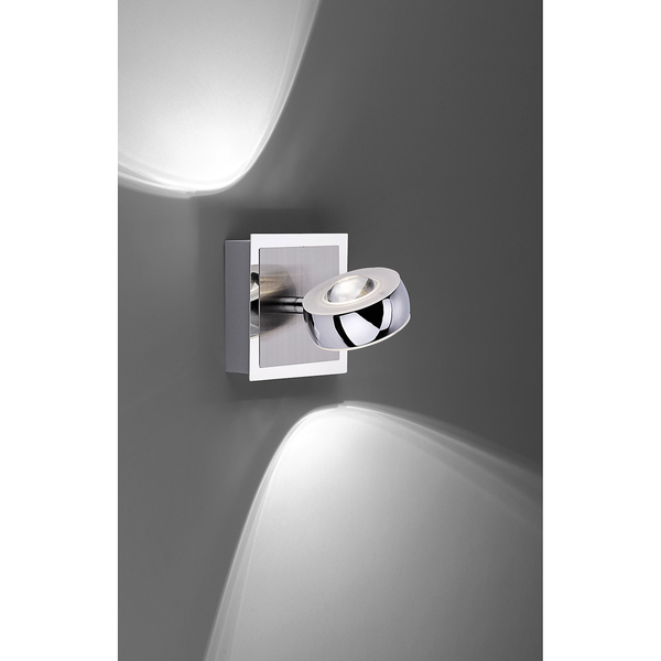 LED-Wandleuchte Opti - Acryl / Eisen - 2-flammig