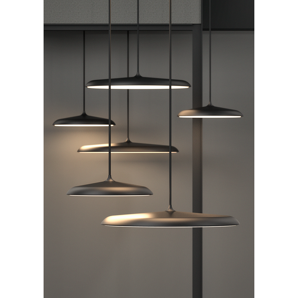 LED-Pendelleuchte Artist III - Stahl - 1-flammig
