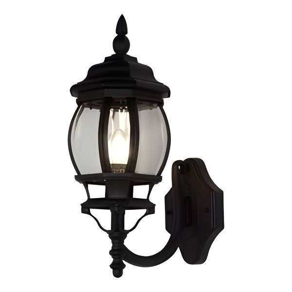 Wandleuchte Bel Aire I - Klarglas / Aluminium - 1-flammig