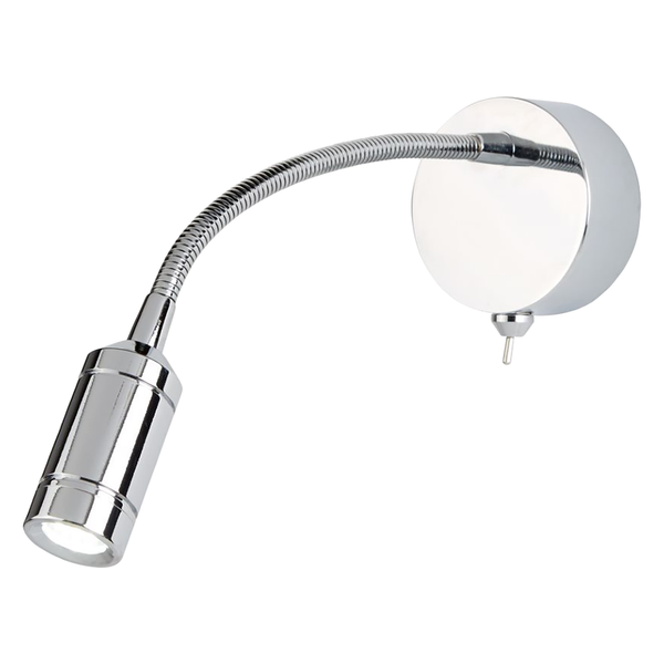 LED-Wandleuchte Beason IV - Edelstahl - 1-flammig