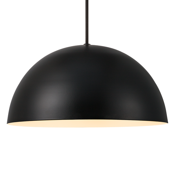 Pendelleuchte Ellen - Stahl - 1-flammig - Schwarz - Durchmesser: 30 cm