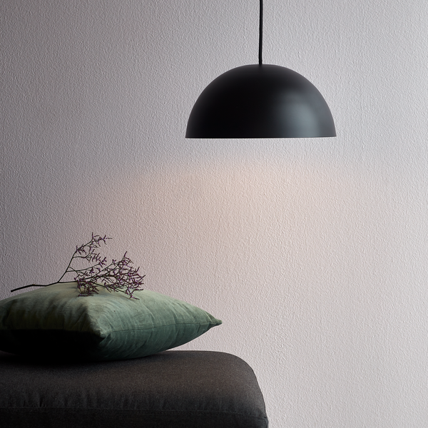 Pendelleuchte Ellen - Stahl - 1-flammig - Schwarz - Durchmesser: 30 cm