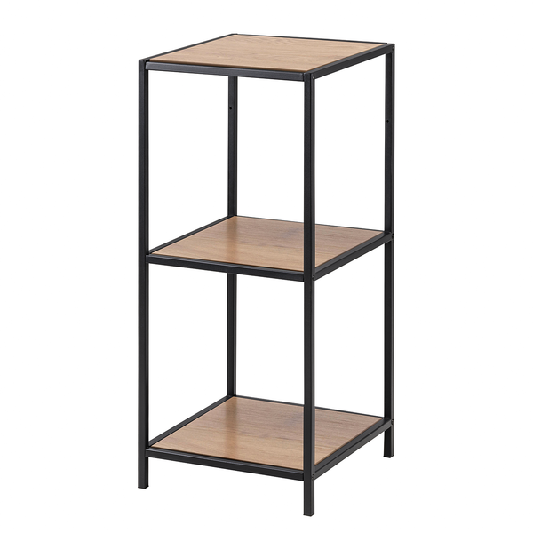 Regal Coogee IX - Wildeiche Dekor / Schwarz - Höhe: 83 cm