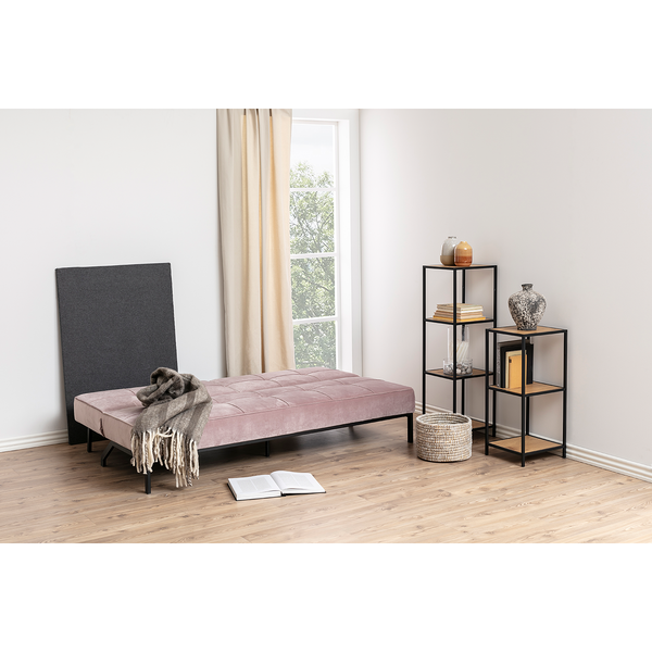 Regal Coogee IX - Wildeiche Dekor / Schwarz - Höhe: 83 cm