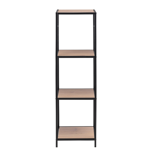 Regal Coogee IX - Wildeiche Dekor / Schwarz - Höhe: 120 cm