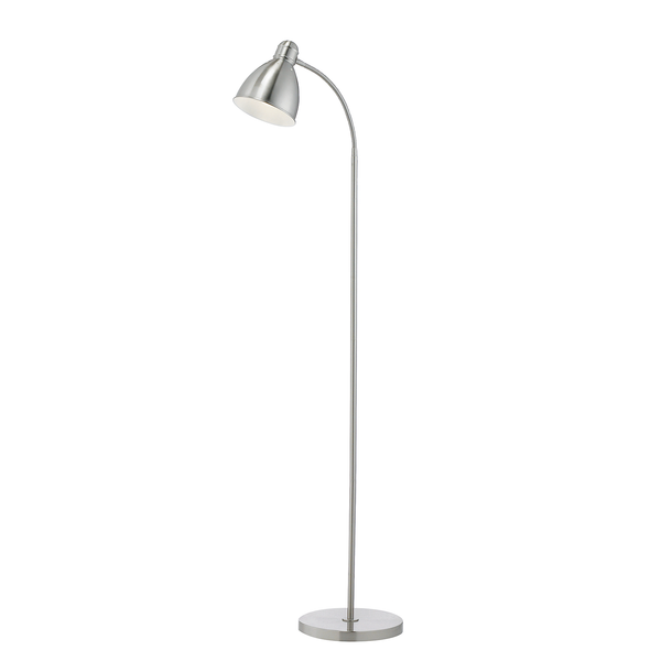 Stehleuchte Nitta - Edelstahl - 1-flammig - Silber