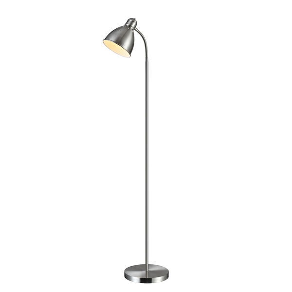 Stehleuchte Nitta - Edelstahl - 1-flammig - Messing