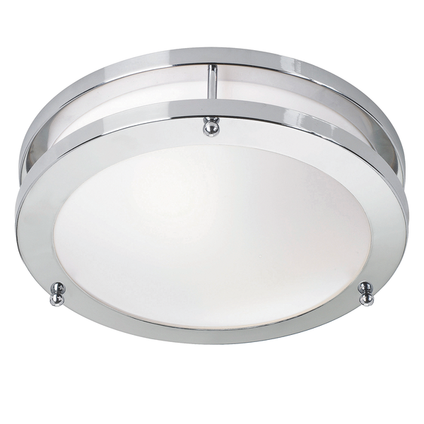 LED-Deckenleuchte Täby - Acrylglas / Edelstahl - 1-flammig