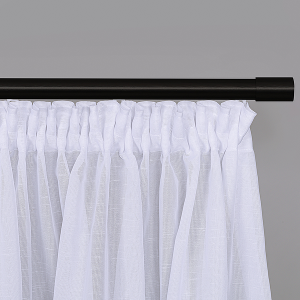 Gardine Alina - Webstoff - Weiß - 600 x 150 cm