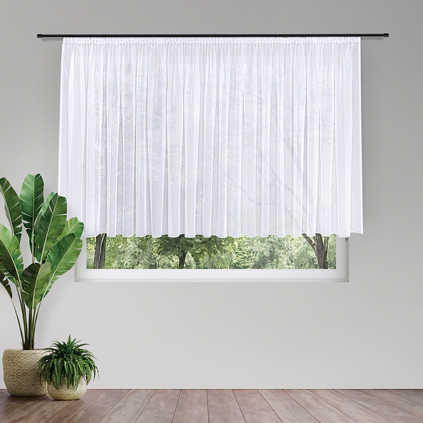 Gardine Laura II - Webstoff - Weiß - 450 x 150 cm