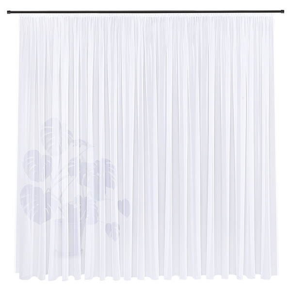 Gardine Laura II - Webstoff - Weiß - 600 x 245 cm