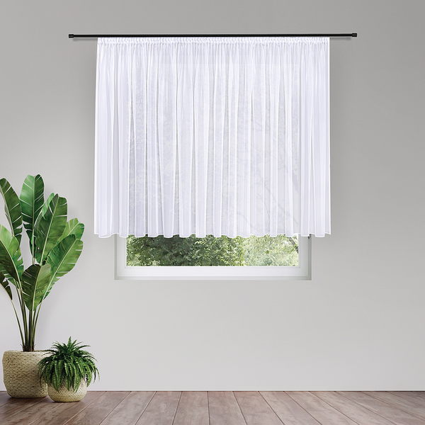 Gardine Laura II - Webstoff - Weiß - 300 x 150 cm