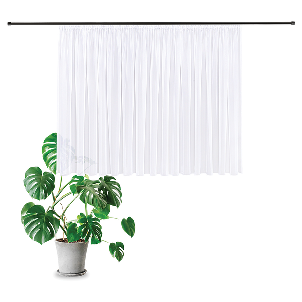 Gardine Laura II - Webstoff - Weiß - 300 x 150 cm