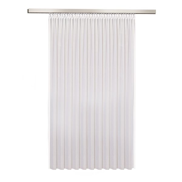 Gardine Marina - Webstoff - Weiß - 600 x 175 cm