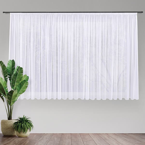 Gardine Laura II - Webstoff - Weiß - 600 x 175 cm