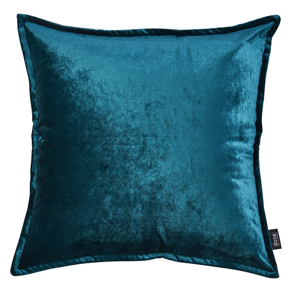 Kissenbezug Glam - Mischgewebe - Petrol - 65 x 65 cm