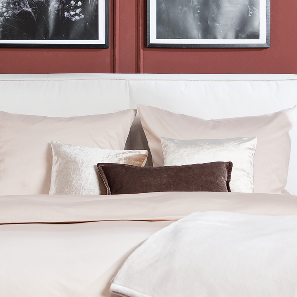 Kissenbezug Glam - Mischgewebe - Schokolade/ Braun - 60 x 40 cm