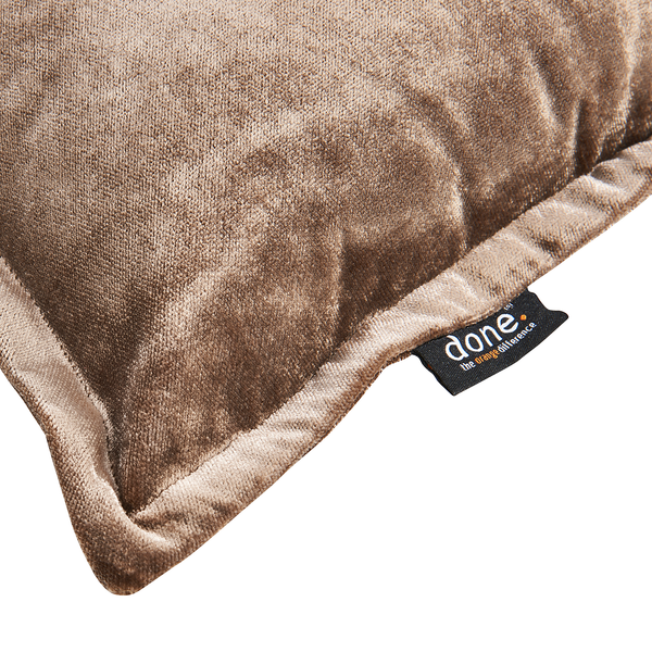 Kissenbezug Glam - Mischgewebe - Schokolade/ Braun - 45 x 45 cm