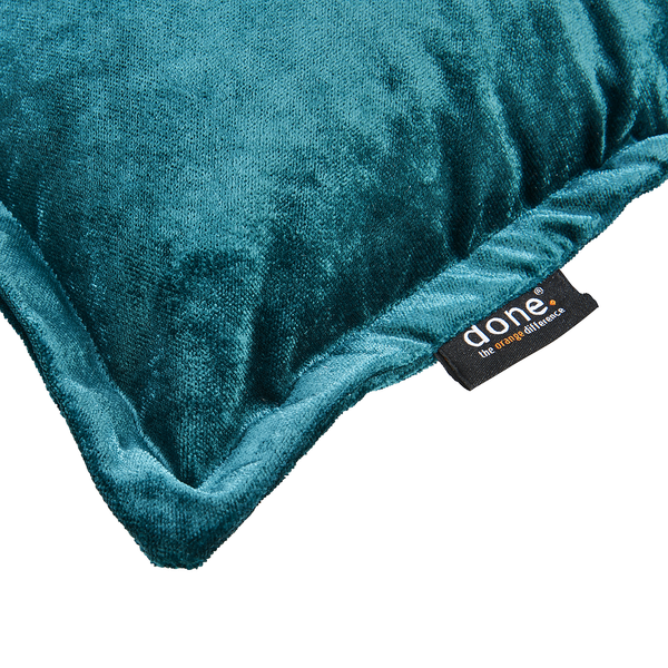 Kissenbezug Glam - Mischgewebe - Petrol - 40 x 60 cm