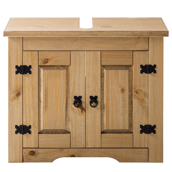 Waschbeckenunterschrank Finca Rustica - Kiefer massiv - Kiefer Natur