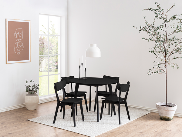 Esszimmerstuhl RIGBY 2er-Set - Schwarz