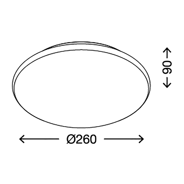 LED-Deckenleuchte  Moon - Acrylglas - 1-flammig