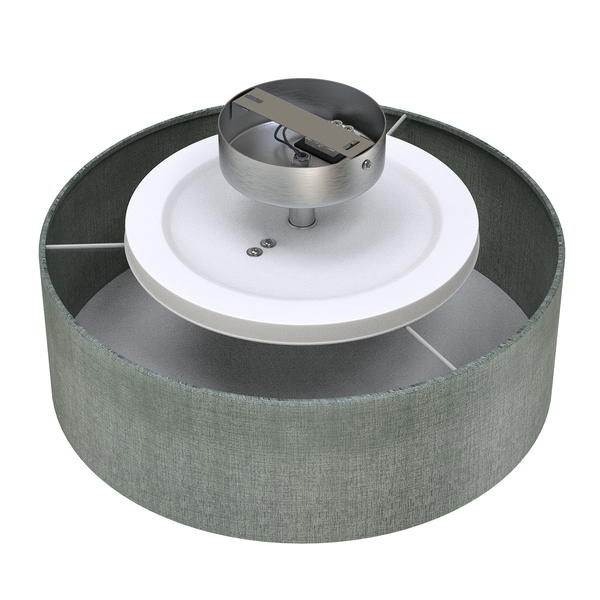 Deckenleuchte  Fabric - Mischgewebe / Aluminium - 1-flammig