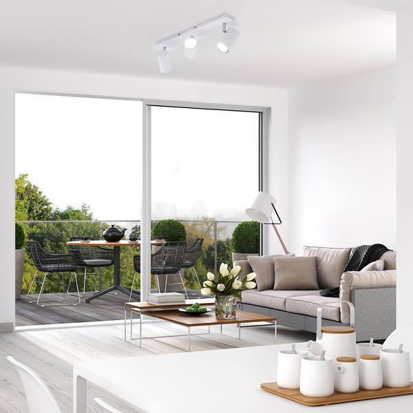 Deckenleuchte  Run - Eisen - 3-flammig