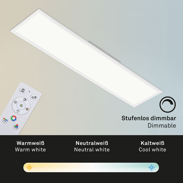 LED-Deckenleuchte  Colour - Aluminium - 1-flammig