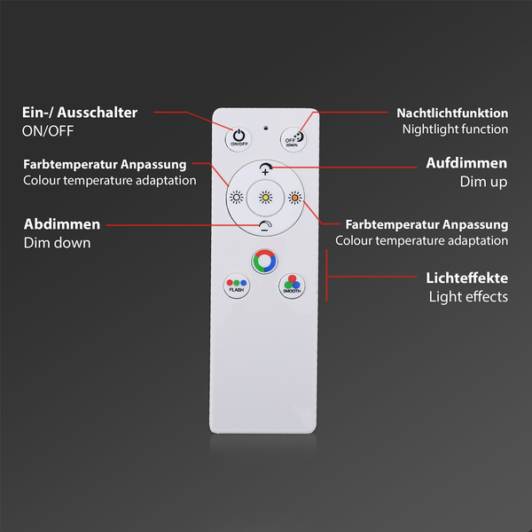 LED-Deckenleuchte  Colour - Aluminium - 1-flammig