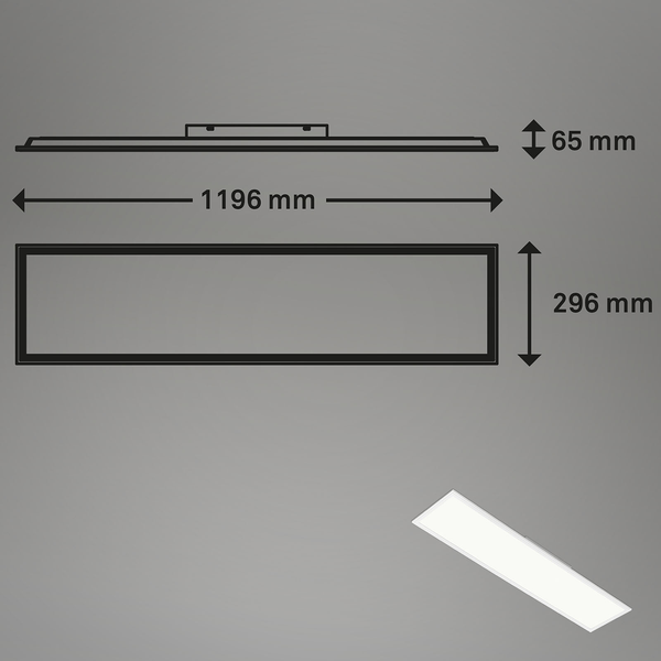 LED-Deckenleuchte  Colour - Aluminium - 1-flammig