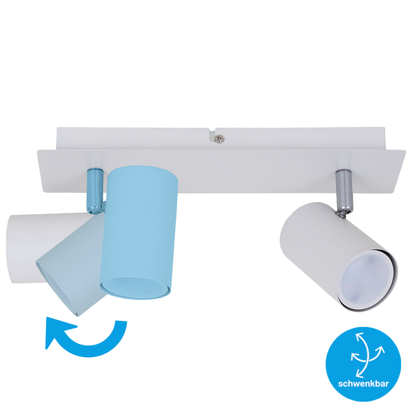 Deckenleuchte  Run - Eisen - 2-flammig