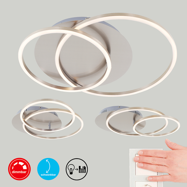 LED-Deckenleuchte  Frame - Kunststoff / Aluminium - 1-flammig