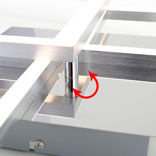 LED-Deckenleuchte  Frame - Kunststoff / Eisen - 1-flammig