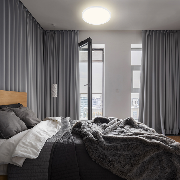 LED-Deckenleuchte  Slim - Fiberglas - 1-flammig