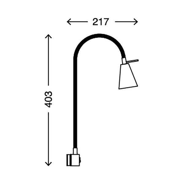 Wandleuchte  Comfort Light - Eisen - 1-flammig