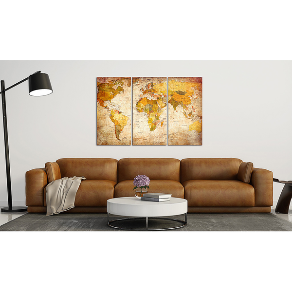 Korkbild Antique Travel - Kork - Mehrfarbig - 120 x 80 cm