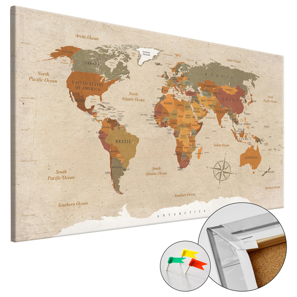 Korkbild Beige Chic - Kork - Beige - 60 x 40 cm