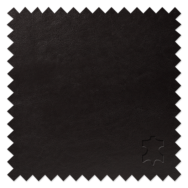 Polsterstuhl Nello - Kunstleder / Gummibaum massiv - Dunkelbraun - Dunkelbraun - 2er Set