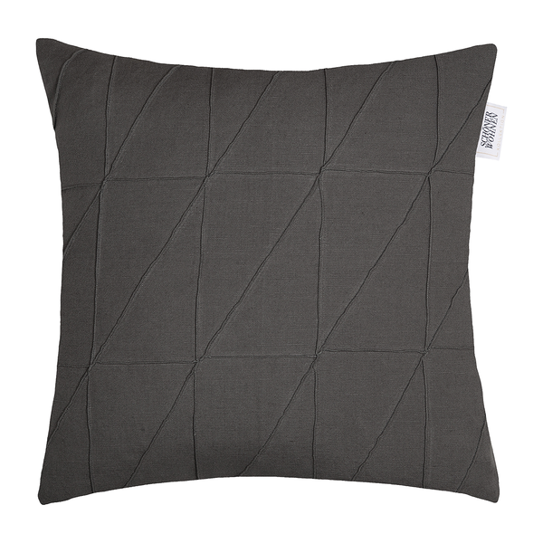 Kissenbezug Across - Mischgewebe - Anthrazit