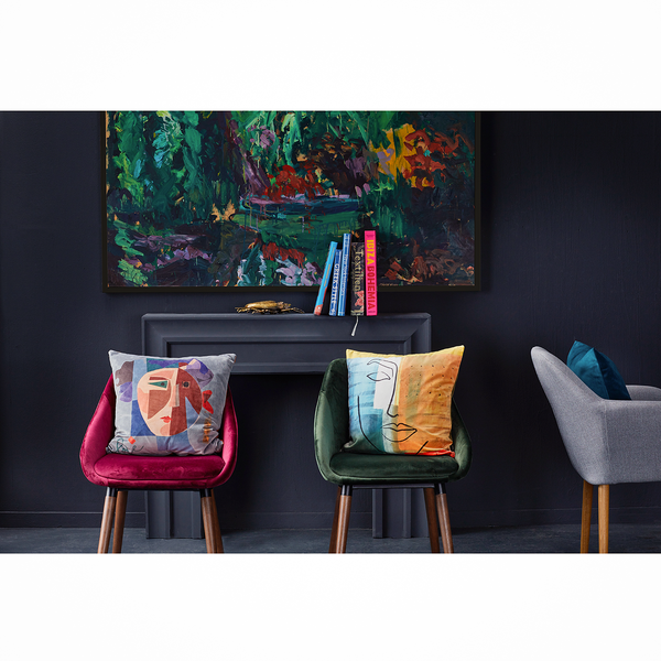 Dekokissen Belle - Kunstfaser - Mehrfarbig